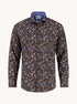 A Fish Named Fred Printed Shirt Orange