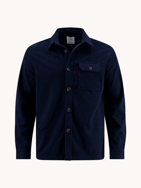 A Fish Named Fred Tokyo Rib Overshirt Navy