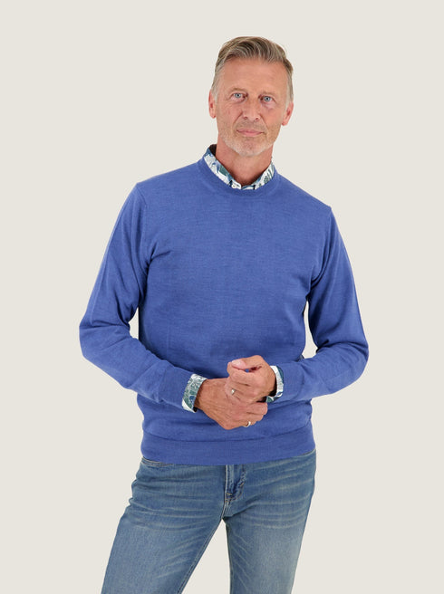 A Fish Named Fred R/N Knitwear Blue