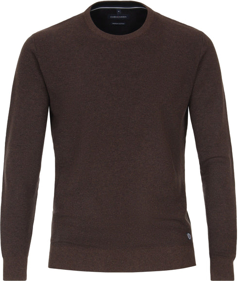 Casa Moda Crew Neck Knitwear Brown
