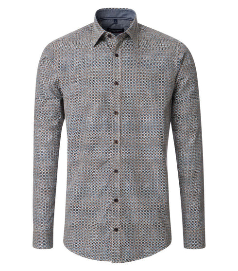 Casa Moda Printed Shirt Blue