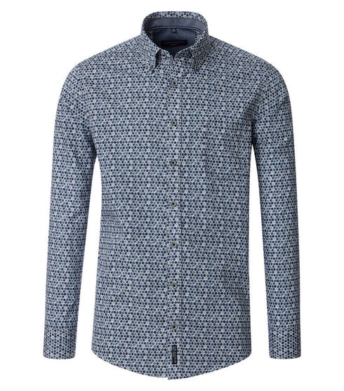 Casa Moda Printed Shirt Blue