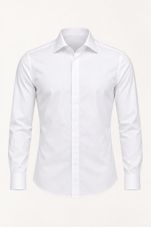 Herbie Frogg Formal Slim Shirt White