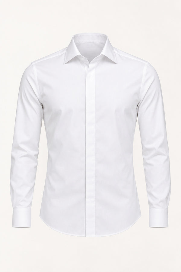 Herbie Frogg Formal Slim Shirt White