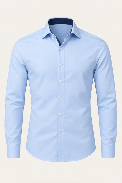 Herbie Frogg Formal Slim Shirt Blue
