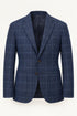 Herbie Frogg Maddox Lambswool Jacket Blue Check