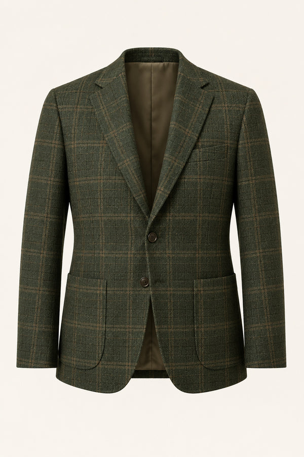 Herbie Frogg Blazer Jacket Green Check