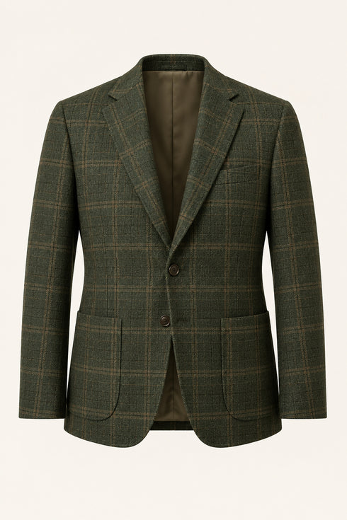 Herbie Frogg Blazer Jacket Green Check