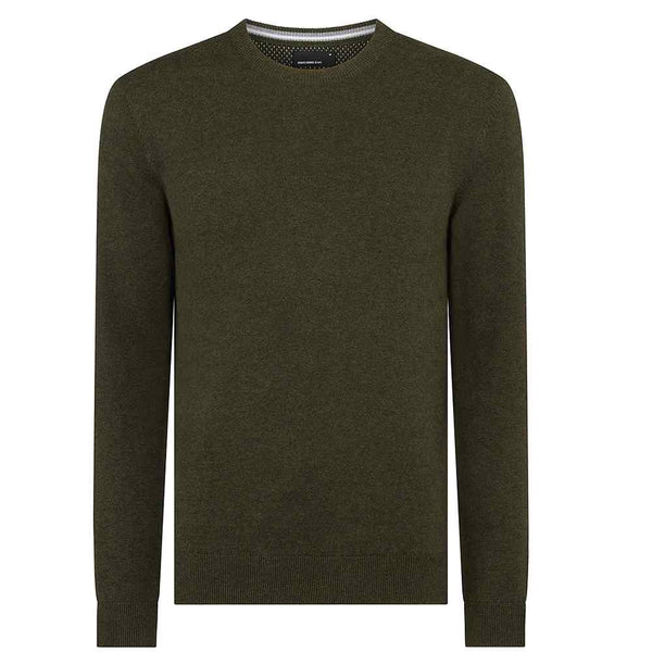 Remus Uomo Crew Neck Knitwear Khaki