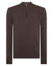 Remus Uomo 1/4 Zip Up Knitwear Brown
