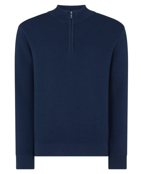 Remus Uomo Half Zip Knitwear Indigo