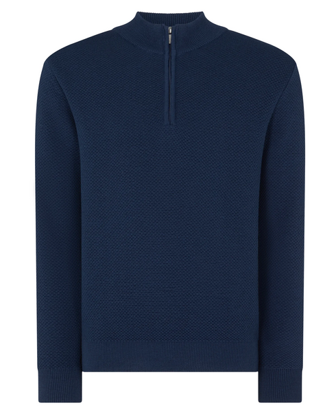 Remus Uomo Half Zip Knitwear Indigo