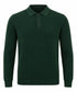 Remus Uomo L/S Knit Polo Shirt Green