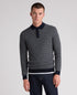 Remus Uomo L/S Knit Polo Shirt Navy