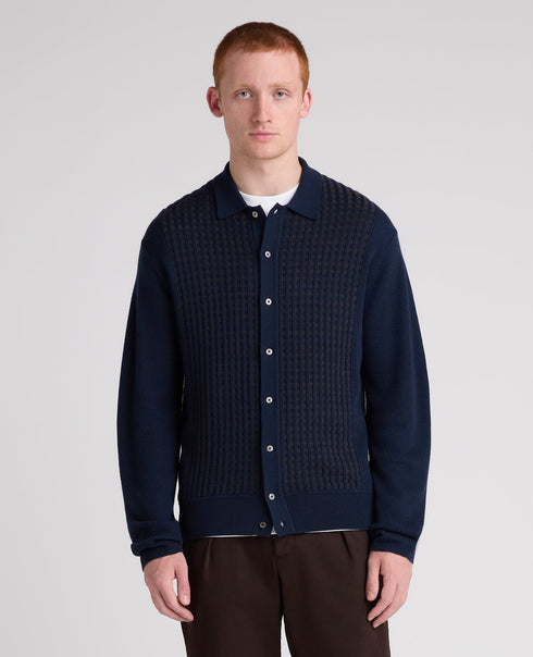 Remus Uomo L/S Knit Cardigan Navy