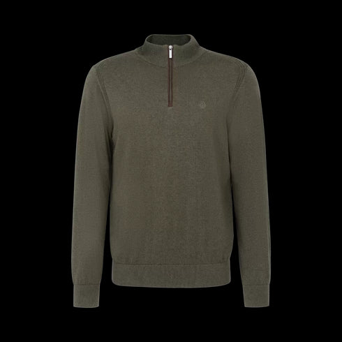 Bugatti Half Zip Knitwear Green