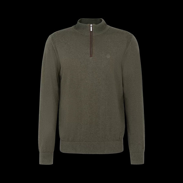 Bugatti Half Zip Knitwear Green