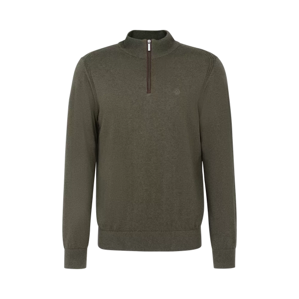 Bugatti Half Zip Knitwear Green