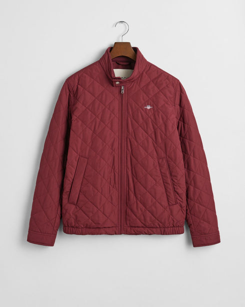 Gant Quilted Windcheather Jacket Wine