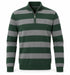 Bugatti Half Zip Cotton Knitwear Green