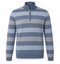 Bugatti Half Zip Cotton Knitwear Teal