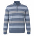 Bugatti Half Zip Cotton Knitwear Teal