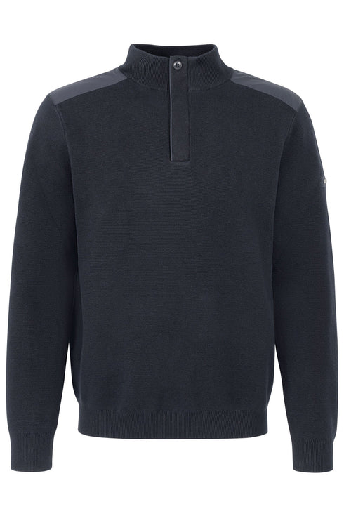 Bugatti Half Zip Knitwear Navy