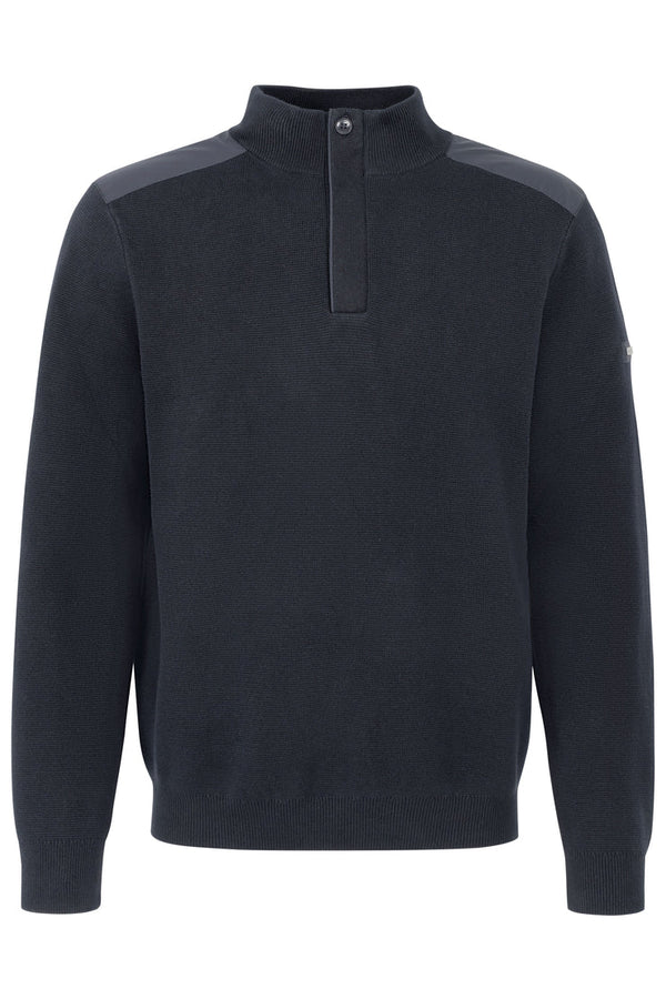 Bugatti Half Zip Knitwear Navy