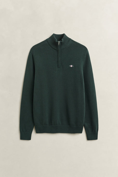 Gant Half Zip Knitwear Green