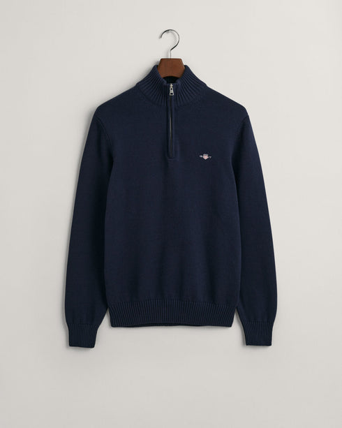 Gant Half Zip Knitwear Blue