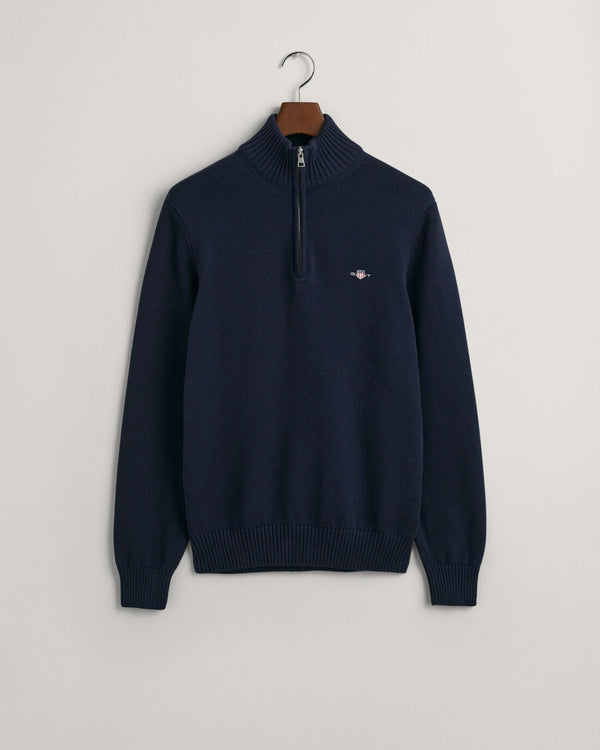Gant Half Zip Knitwear Blue