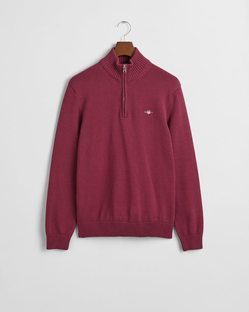 Gant Half Zip Knitwear Burgundy