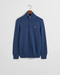Gant Half Zip Knitwear Midblue