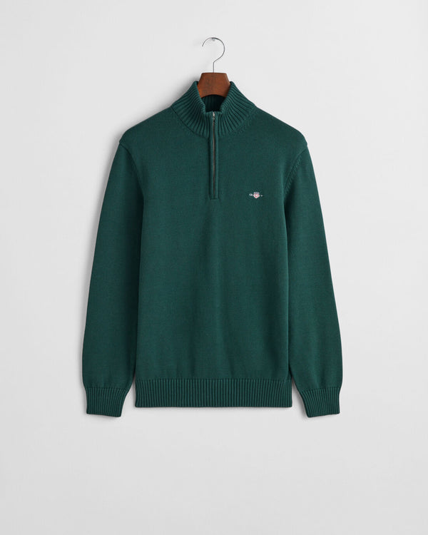 Gant Half Zip Knitwear Green