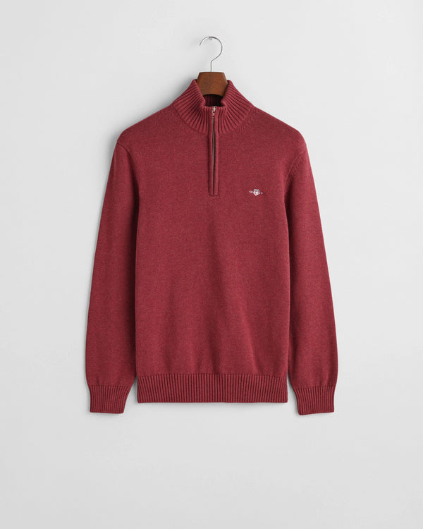 Gant Half Zip Knitwear Red