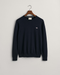 Gant Classic Cotton C/N Knitwear Evening Blue