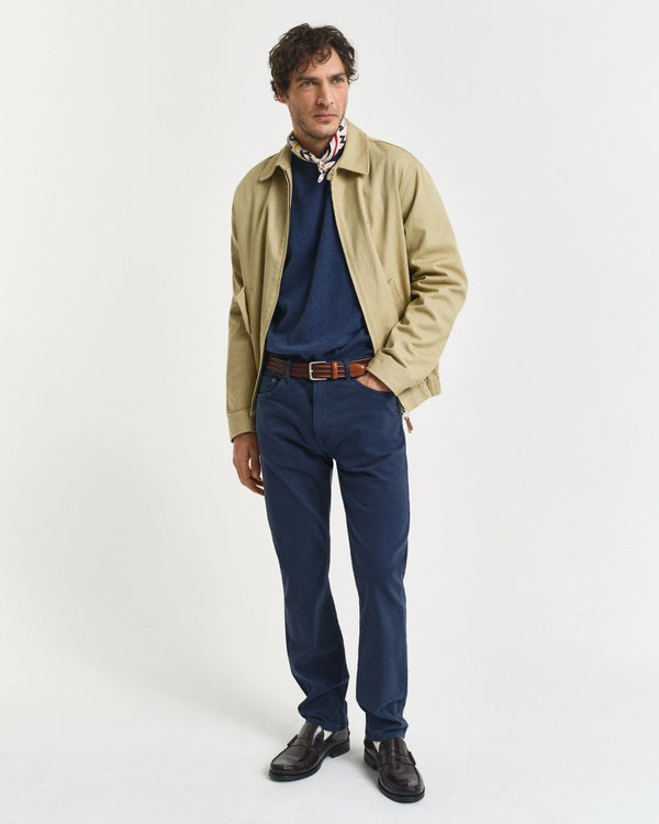 Gant Classic Cotton C/N Knitwear Blueblack