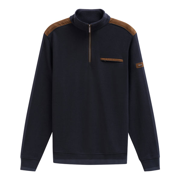 Bugatti Half Zip Knitwear Navy
