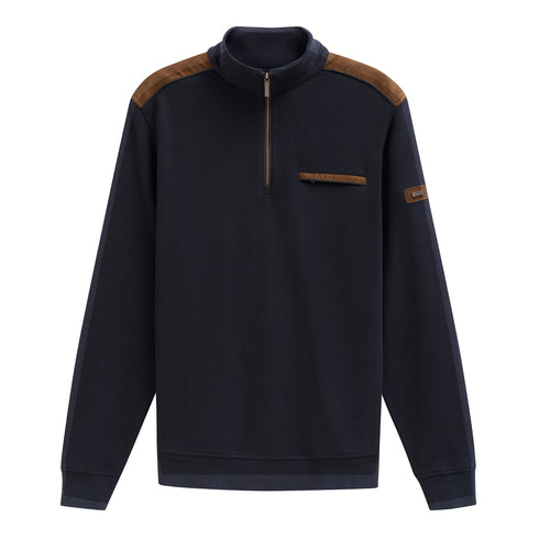 Bugatti Half Zip Knitwear Navy