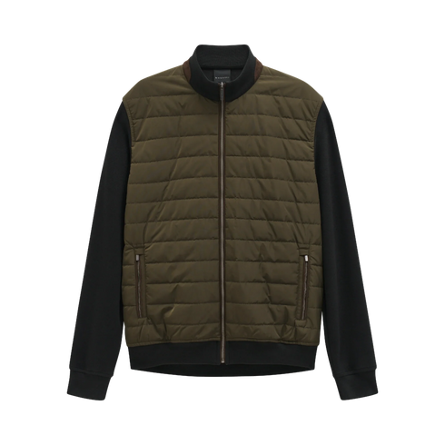 Bugatti Zip Up Knitted Jacket Green
