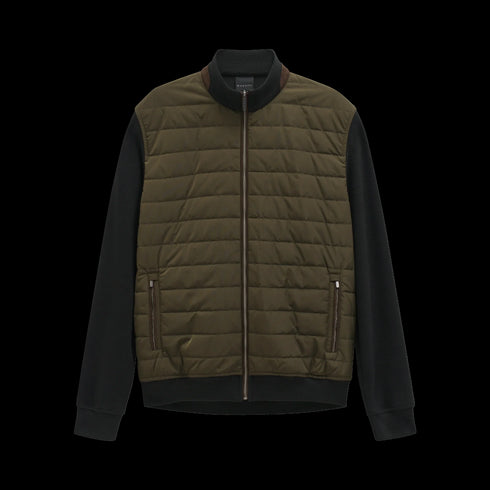Bugatti Zip Up Knitted Jacket Green