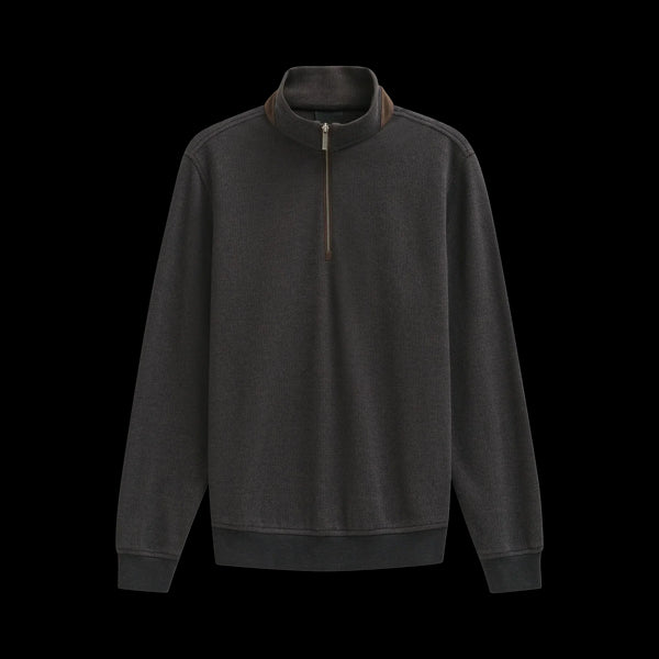 Bugatti Half Zip Knitwear Brown