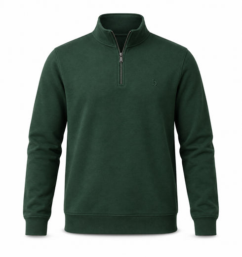 Bugatti Half Zip Sweater Olive
