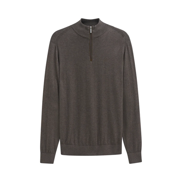 Bugatti Half Zip Knitwear Brown