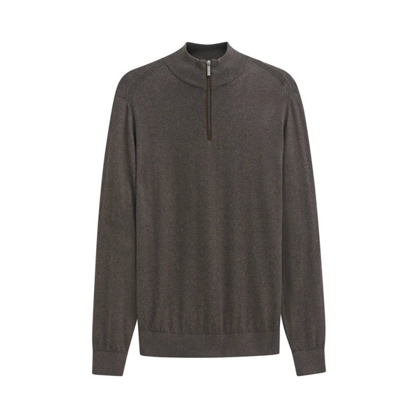 Bugatti Half Zip Knitwear Brown