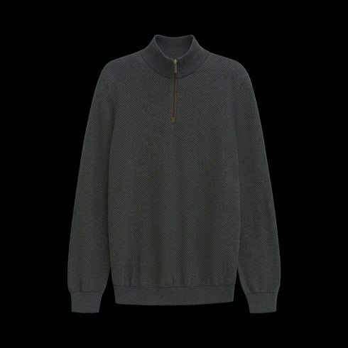 Bugatti Half Zip Knitwear Green/Navy