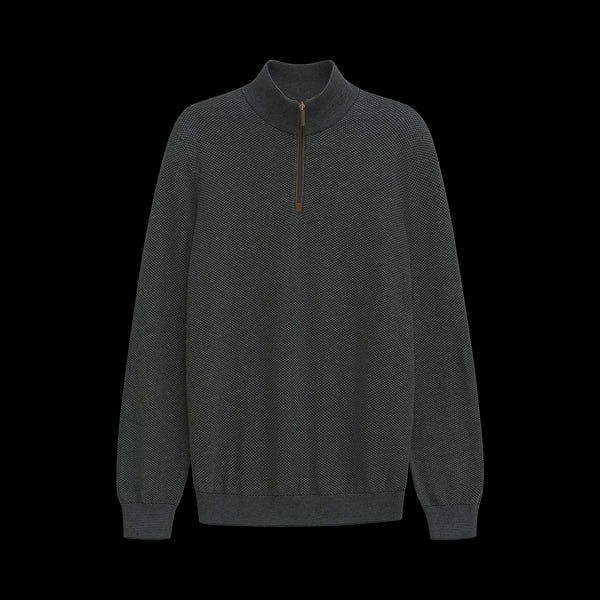 Bugatti Half Zip Knitwear Green/Navy