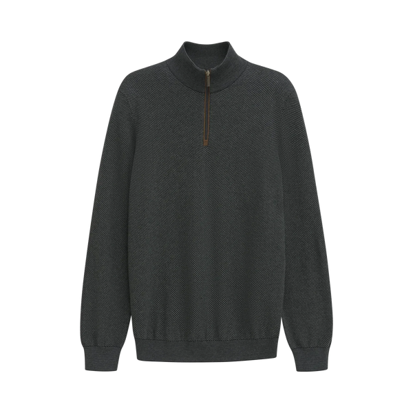 Bugatti Half Zip Knitwear Green/Navy