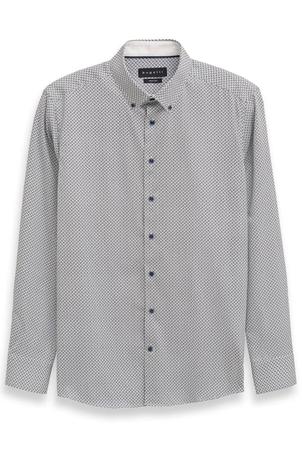 Bugatti Printed Shirt White