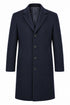 Daniel Grahame Wool Rich Coat Navy